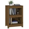 vidaXL Bokhylle honningbrun 50x35x68 cm heltre furu