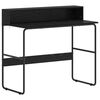 vidaXL Skrivebord med lagring Svart eik 100 x 50 x 91 cm
