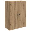 vidaXL Vegghengt skap 66 x 34,5 x 90 cm Konstruert tre Artisan eik