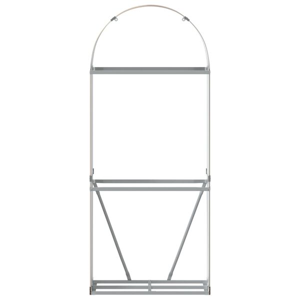vidaXL Vedholder treutseende 80x45x190 cm galvanisert st&aring;l
