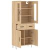 vidaXL Highboard sonoma eik 69,5x34x180 cm konstruert tre