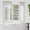 vidaXL Voile Gardin med gardiner 2 pcs Krem 175 x 140 cm Polyester