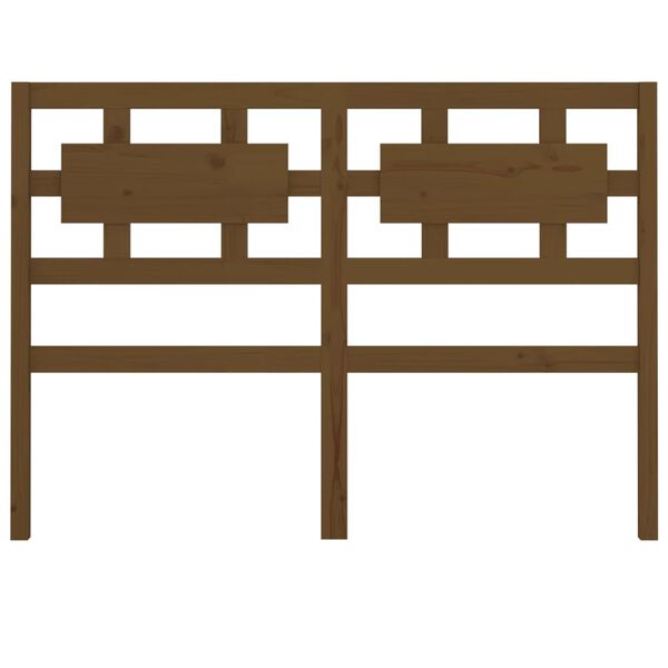 vidaXL Sengegavl honningbrun 205,5x4x100 cm heltre furu