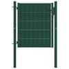 vidaXL Gjerdeport PVC og st&aring;l 100x100 cm gr&oslash;nn