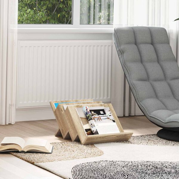 vidaXL Magasinreol Sonoma eik 53 x 40 x 28.5 cm Konstruert tre