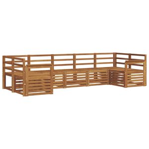 vidaXL Utend&oslash;rs sofa-sett 7 stk. Naturlig
