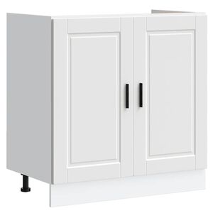 vidaXL Vask underskap Porto hvit 80x46x81,5 cm konstruert tre