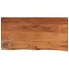 vidaXL Vegghylle 80x40x3,8 cm rektangul&aelig;r heltre akasie naturlig kant