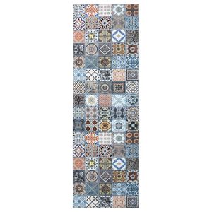 vidaXL Teppe Runner ORIZ 1150 gsm Bl&aring; 100% polyester kjemisk fiber