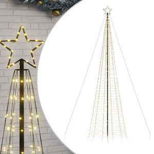 vidaXL LED Juletre med Spikes 1534 LEDs Varm Hvit 500 cm
