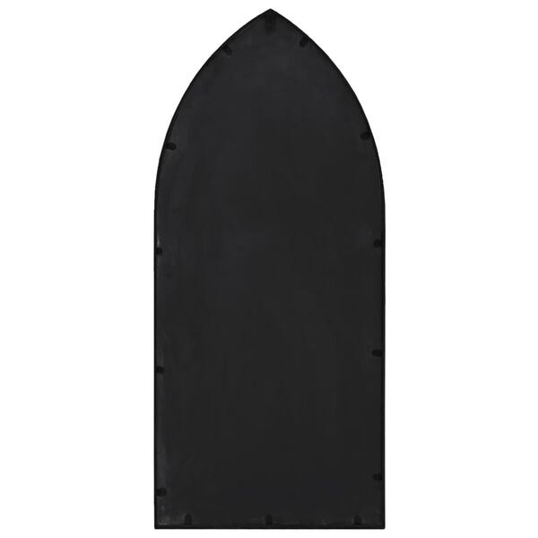 vidaXL Hagespeil svart 70x30 cm for utend&oslash;rs bruk jern