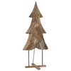vidaXL Juletre med stativ Brun 181,5 cm Heltre teak