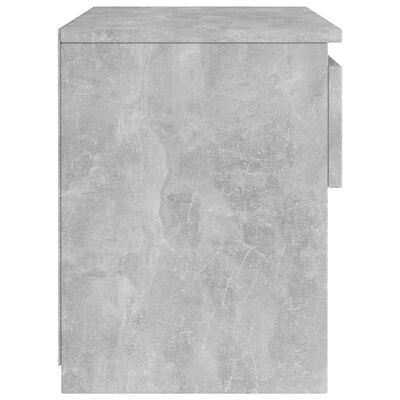vidaXL Nattbord betonggrå 40x30x39 cm sponplate