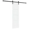 vidaXL Skyved&oslash;r 61 x 198,5 cm Konstruert tre Hvit og svart