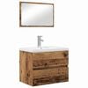 vidaXL Baderomsinnredningssett 3 stk. Gamle tre 61 x 39 x 45 cm