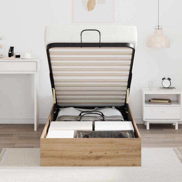 vidaXL Ottoman sengeramme Artisan Eik 100 x 200 cm Konstruert tre