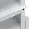 vidaXL Sko Skap med hylle med d&oslash;r Hvit 86 x 38,5 x 1080 cm Massiv furu