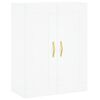 vidaXL Highboard hvit 69,5x34x180 cm konstruert tre