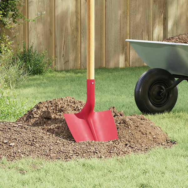 vidaXL Spadehode 4 pcs R&oslash;d 39,5 x 27,5 cm Pulverlakkert st&aring;l