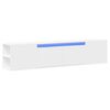 vidaXL Vegghengt TV-benk med LED hvit 180x31x39,5 cm