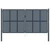 vidaXL Gjerdeport antrasitt 404x175 cm st&aring;l