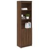 vidaXL Highboard brun eik 50x35x180 cm konstruert tre