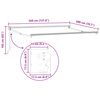 vidaXL Manuell utskiftbar markise R&oslash;d 3,5 x 2 m