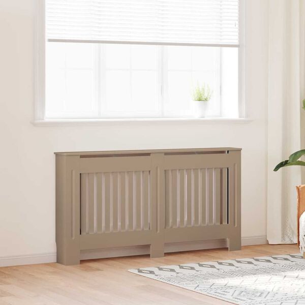 vidaXL Radiator Deksel 2 pcs Brun 152 x 19 x 81,5cm Konstruert tre
