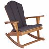 vidaXL Hage Adirondack Gyngestol Naturlig Massivt teaktre