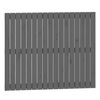 vidaXL Veggmontert hodegavl grå 108x3x90 cm heltre furu
