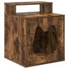vidaXL Katt Hus R&oslash;kt Eik 42,5 x 40 x 53,5 cm Konstruert tre
