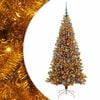 vidaXL Juletre med 300 LED med stativ Gull 180 cm PET