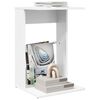 vidaXL Sidetabell Hvit 40 x 38 x 62,5 cm Konstruert tre