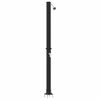 vidaXL Utendørs Soldusj Svart 217 cm PVC og Aluminium