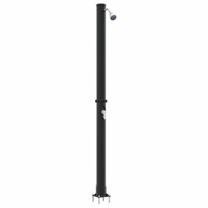 vidaXL Utendørs Soldusj Svart 217 cm PVC og Aluminium
