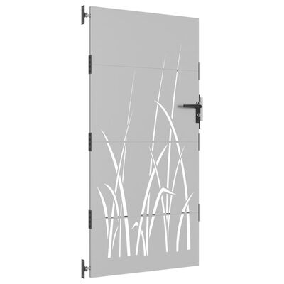 vidaXL Hageport 85x175 cm cortenstål gressdesign