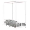 vidaXL Barnesengeramme hvit 80x200 cm heltre furu