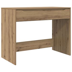 vidaXL Skrivebord med skuff Artisan Eik Konstruert tre