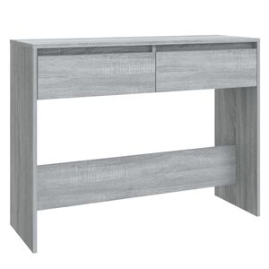 vidaXL Konsollbord gr&aring; sonoma 100x35x76,5 cm konstruert tre