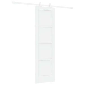vidaXL Skyved&oslash;r Hvit 61 x 198,5 cm Massiv furu