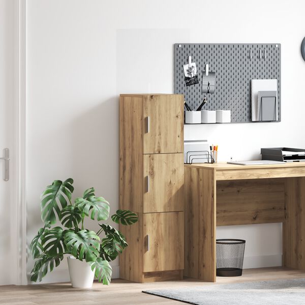 vidaXL H&oslash;yskap Artisan Eik 31,5 x 32 x 122,5 cm
