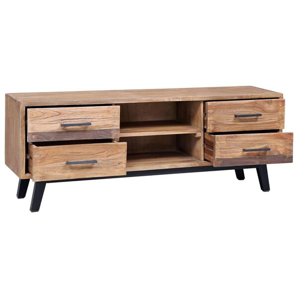 vidaXL TV-benk 120x30x45 cm heltre teak
