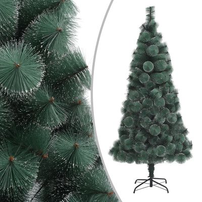 vidaXL Kunstig juletre med LED og kulesett 120 cm PVC og PE grønn