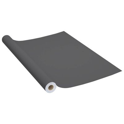 vidaXL Selvklebende folie til møbler grå 500x90 cm PVC