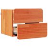 vidaXL Nattbord med skuff 2 pcs Brun 39 x 34 x 33 cm Heltre furu