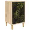 vidaXL Nattbordskap ELBURG Sonoma eik 36 x 33 x 60 cm Konstruert tre