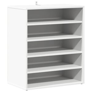 vidaXL Skoskap hvit 60x35x70 cm konstruert tre