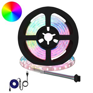 vidaXL LED Stripe 2 stk. Svart og gjennomsiktig Kobber og plast