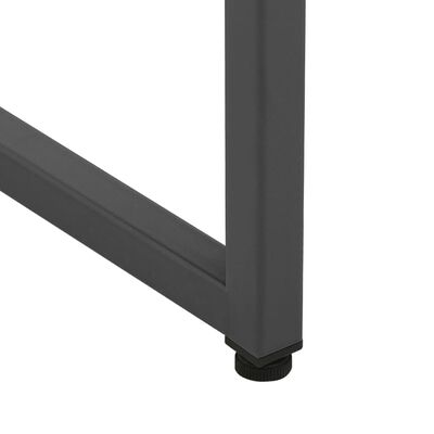 vidaXL Highboard antrasitt 80x35x135 cm stål og herdet glass