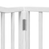 vidaXL Hundeport sammenleggbar 6 paneler hvit 480 cm poppeltre